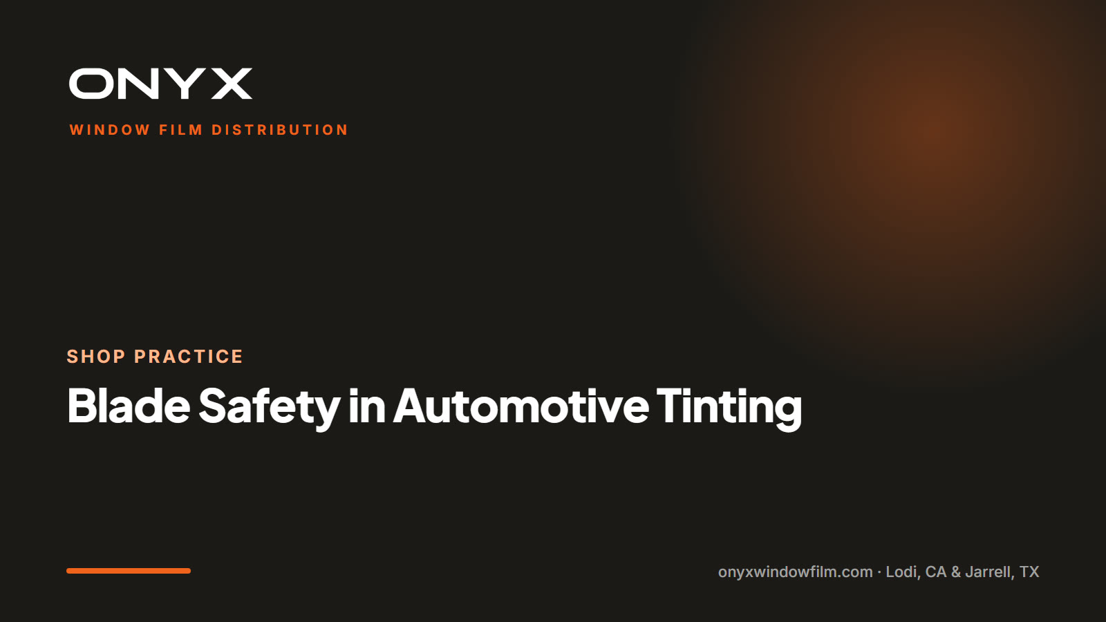 Blade Safety in Automotive Tinting